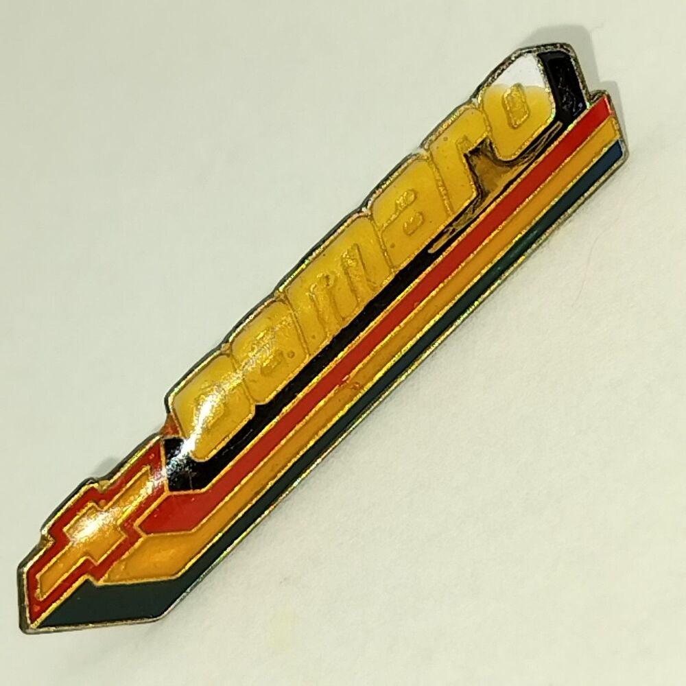 Vintage Chevrolet Camaro Bowtie Hat Lapel Pin Automotive Automobilia